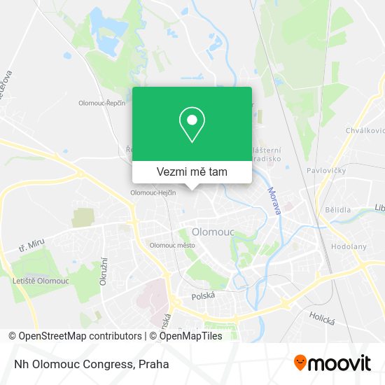 Nh Olomouc Congress mapa