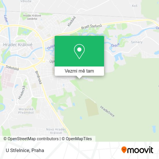 U Střelnice mapa