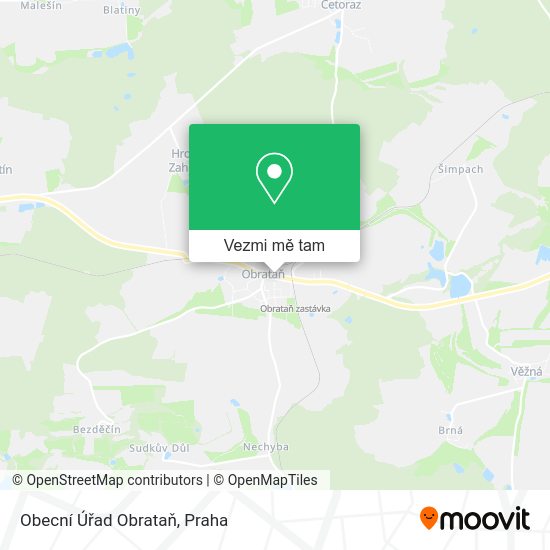 Obecní Úřad Obrataň mapa