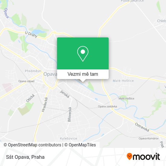 Sšt Opava mapa