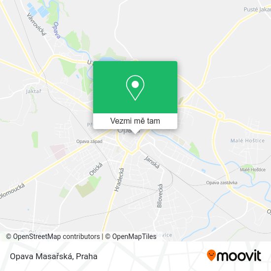 Opava Masařská mapa