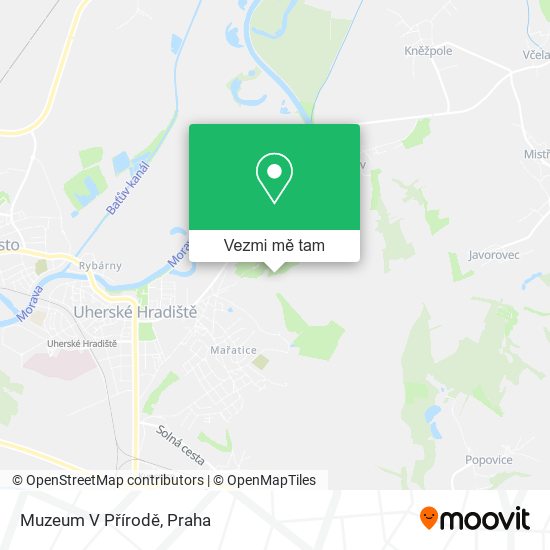 Muzeum V Přírodě mapa