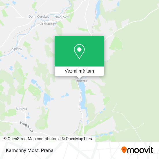 Kamenný Most mapa