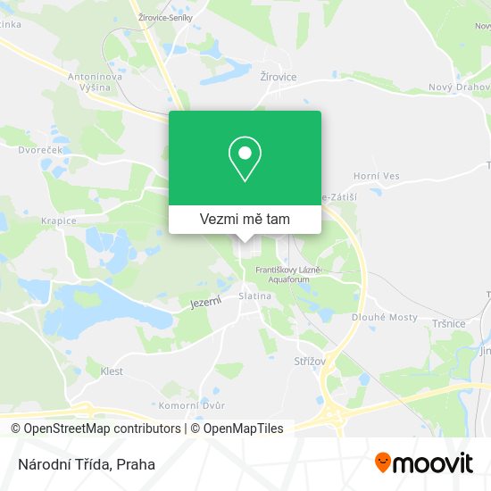 Národní Třída mapa