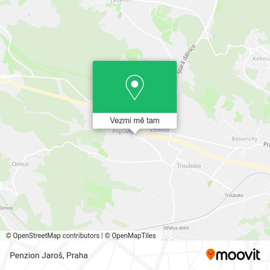 Penzion Jaroš mapa