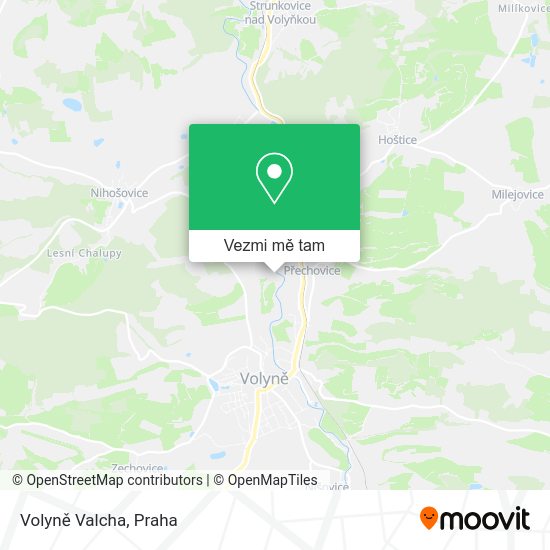 Volyně Valcha mapa