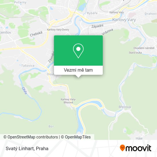 Svatý Linhart mapa