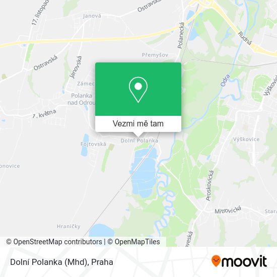 Dolní Polanka (Mhd) mapa
