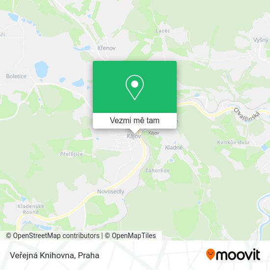 Veřejná Knihovna mapa