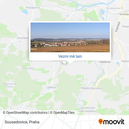 Sousedovice mapa