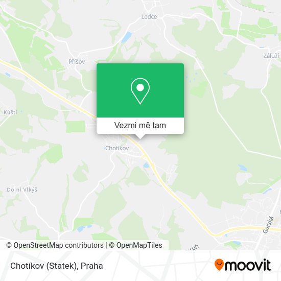 Chotíkov (Statek) mapa