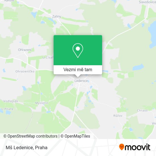 Mš Ledenice mapa