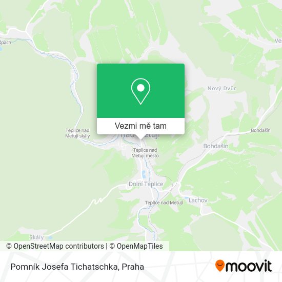 Pomník Josefa Tichatschka mapa