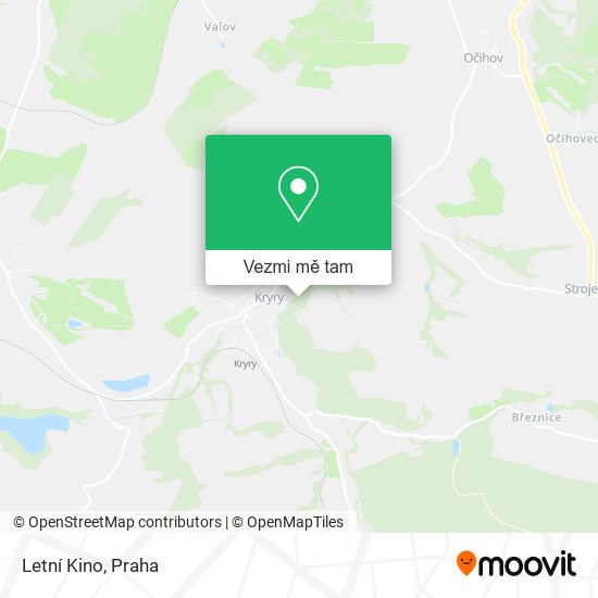 Letní Kino mapa