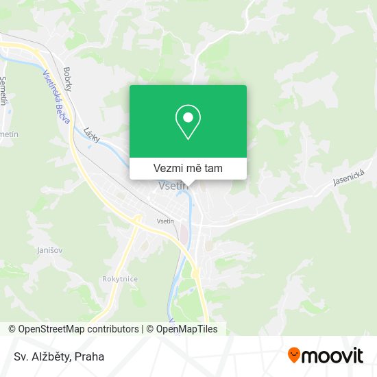 Sv. Alžběty mapa
