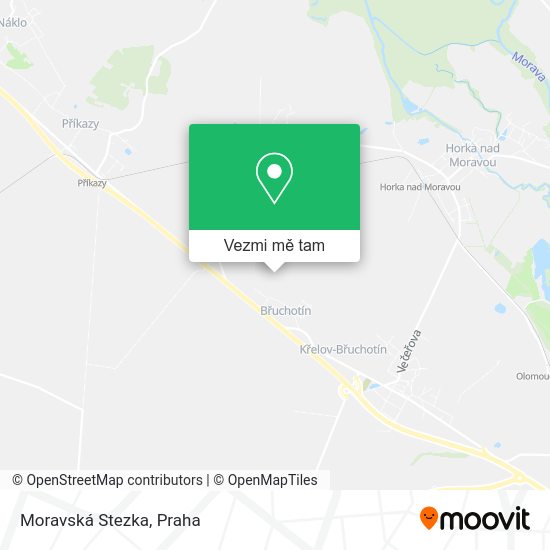 Moravská Stezka mapa