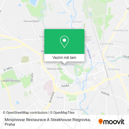 Minipivovar Restaurace A Steakhouse Riegrovka mapa