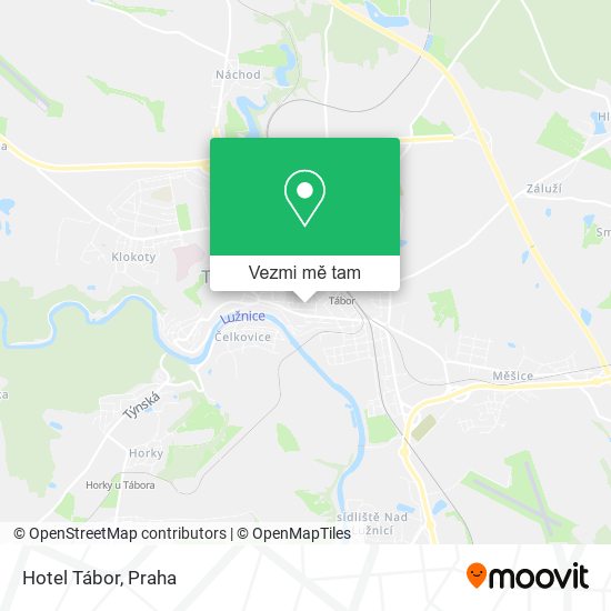 Hotel Tábor mapa