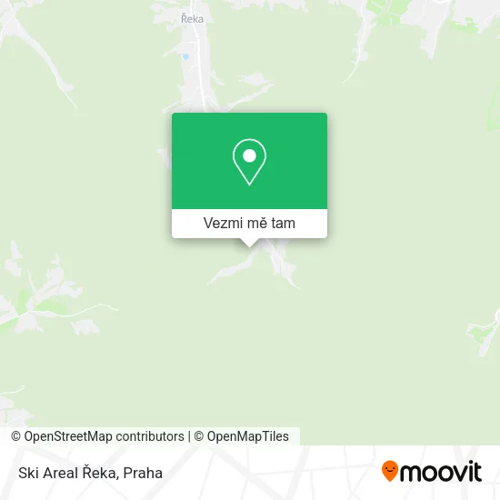 Ski Areal Řeka mapa