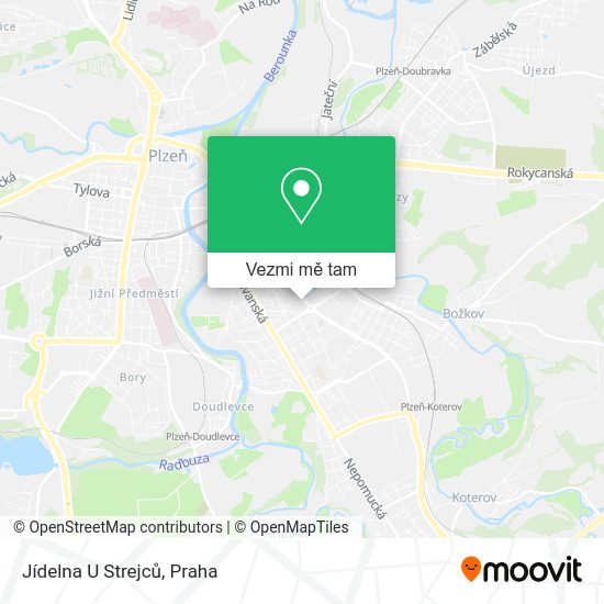 Jídelna U Strejců mapa