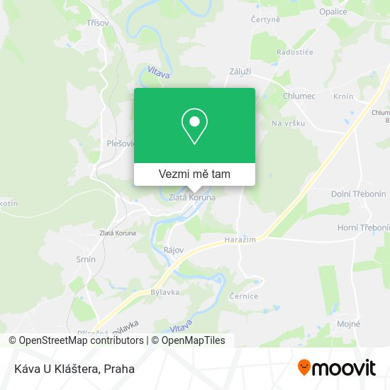 Káva U Kláštera mapa
