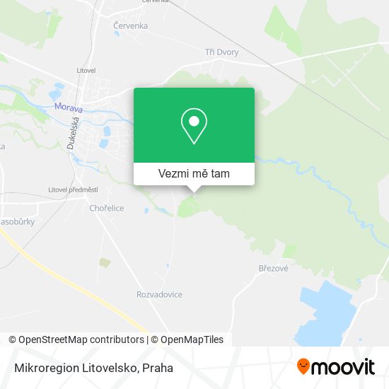 Mikroregion Litovelsko mapa
