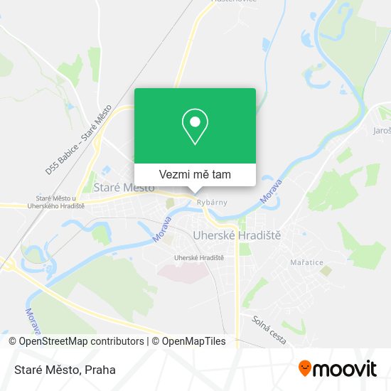 Staré Město mapa