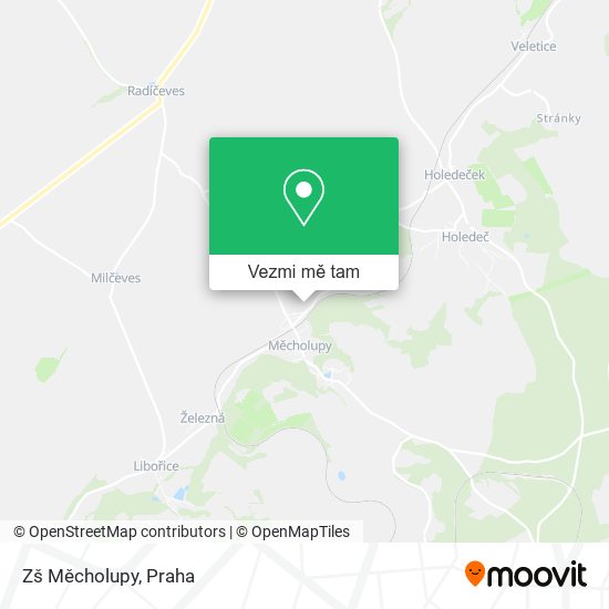Zš Měcholupy mapa