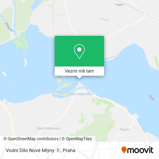Vodní Dílo Nové Mlýny Ⅱ mapa