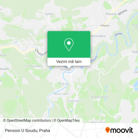 Pension U Soudu mapa