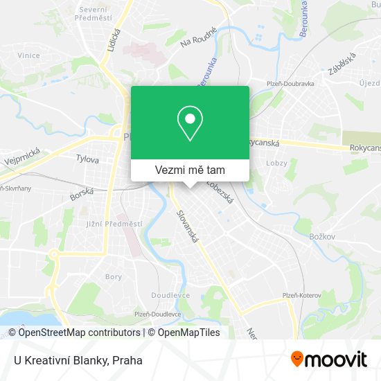 U Kreativní Blanky mapa