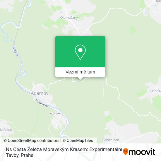 Ns Cesta Železa Moravským Krasem: Experimentální Tavby mapa