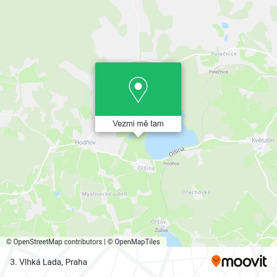 3. Vlhká Lada mapa