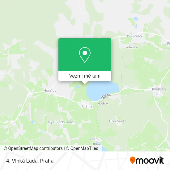 4. Vlhká Lada mapa