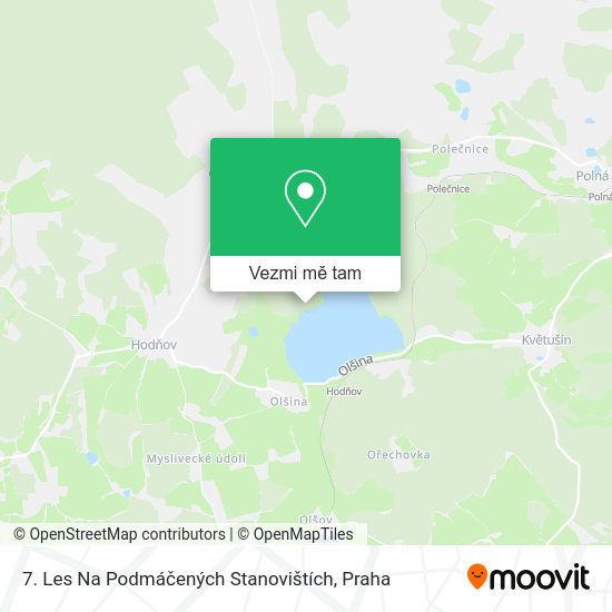 7. Les Na Podmáčených Stanovištích mapa