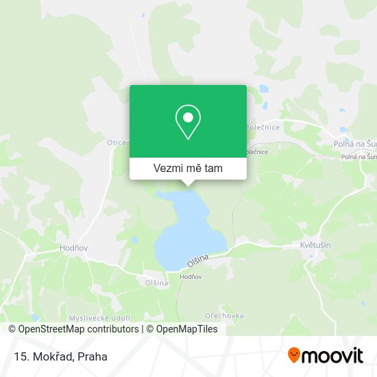 15. Mokřad mapa