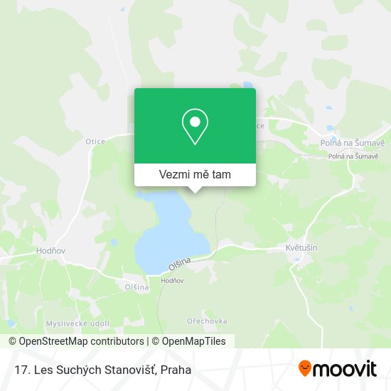 17. Les Suchých Stanovišť mapa