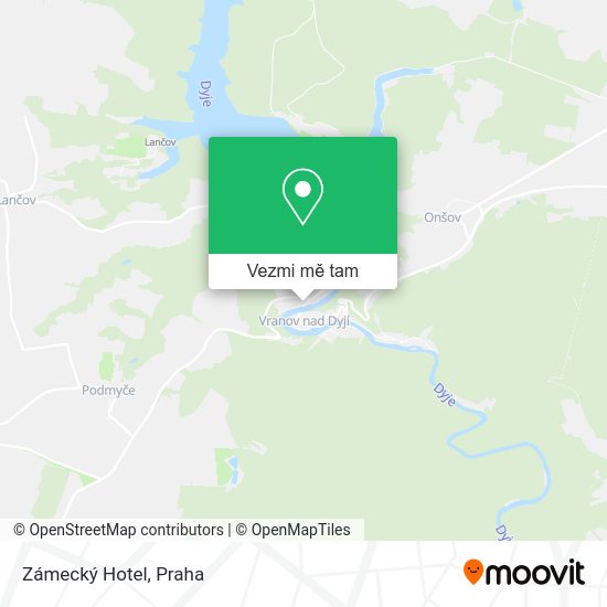 Zámecký Hotel mapa