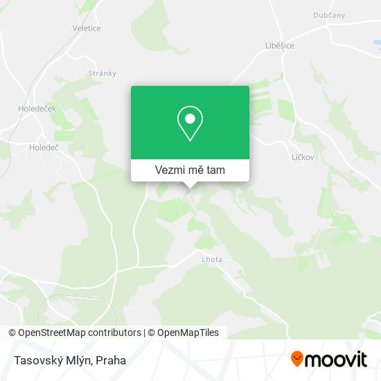 Tasovský Mlýn mapa