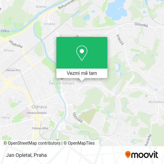 Jan Opletal mapa