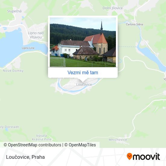 Loučovice mapa