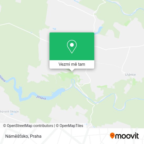 Náměšťsko mapa