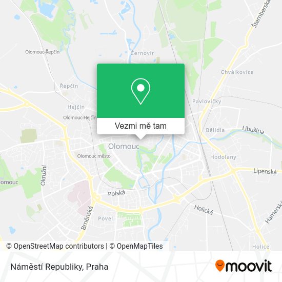 Náměstí Republiky mapa