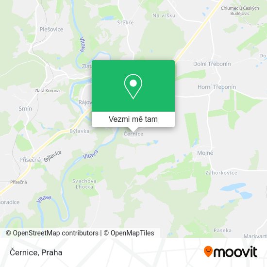 Černice mapa