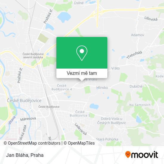 Jan Bláha mapa
