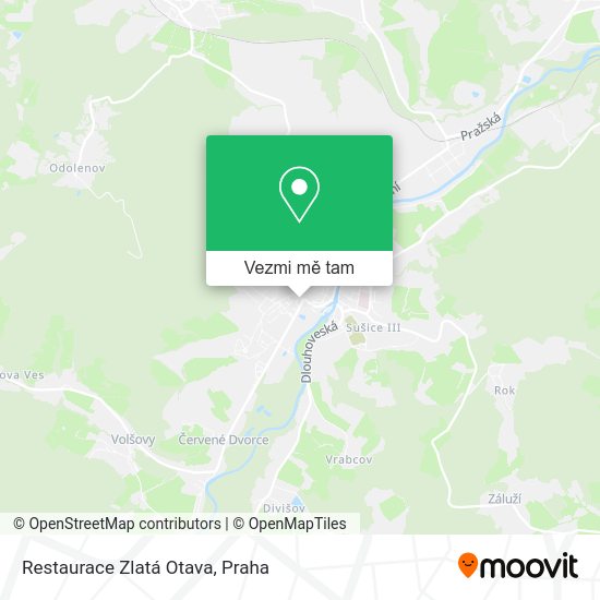 Restaurace Zlatá Otava mapa