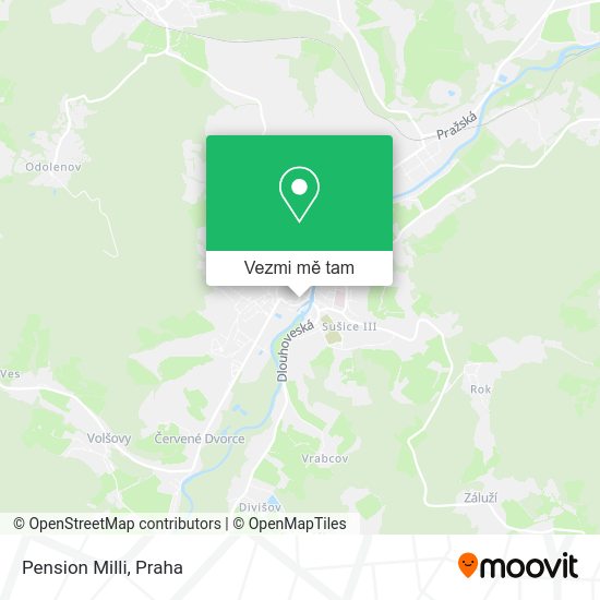 Pension Milli mapa
