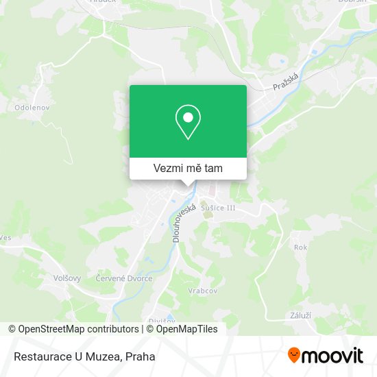 Restaurace U Muzea mapa