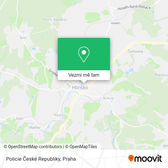 Policie České Republiky mapa