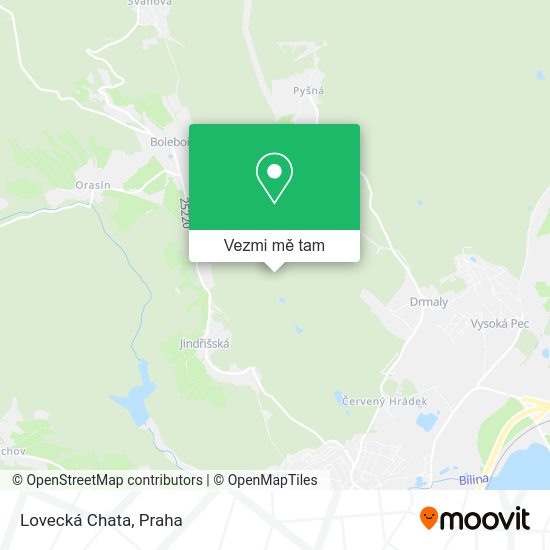 Lovecká Chata mapa
